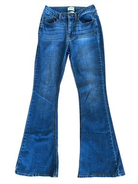 Vintage Mudd Dark Wash Flare Blue Jeans Size 9 (Junior)